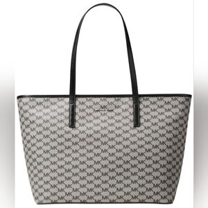 8. Michael Kors Gray and Black Tote Bag